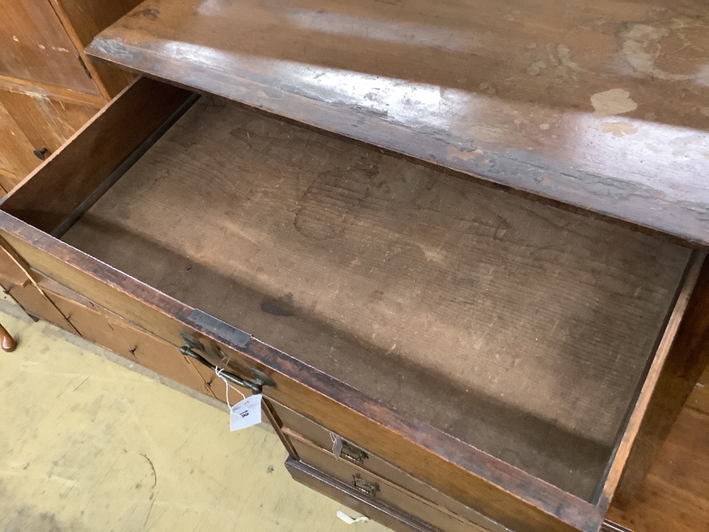 A George III mahogany side table, width 82cm depth 50cm height 72cm